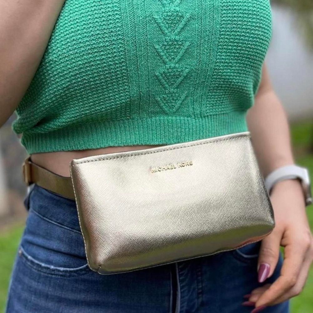 Michael Kors Gold Crossbody Bag